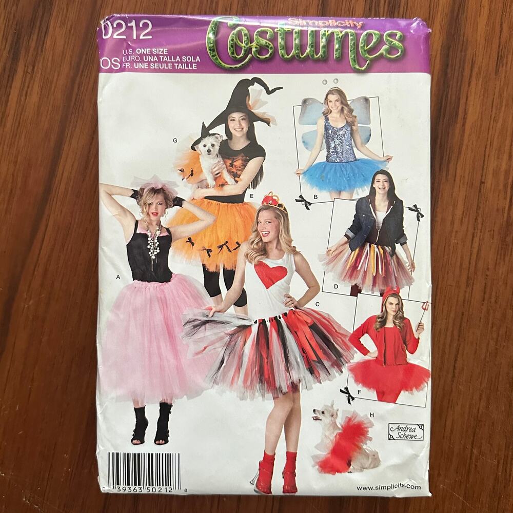Uncut Simplicity Costumes Pattern 0212 OS